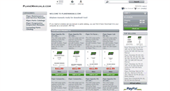 Desktop Screenshot of planemanuals.com